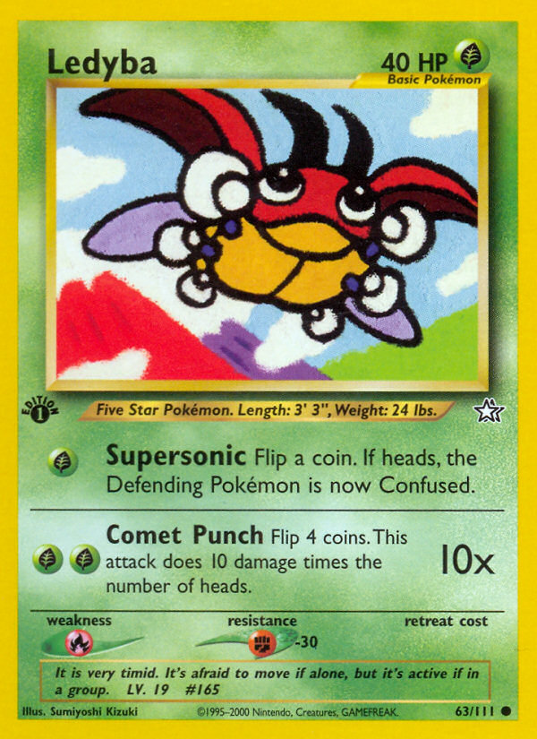 Ledyba (63/111) [Neo Genesis 1st Edition] | All Aboard Games