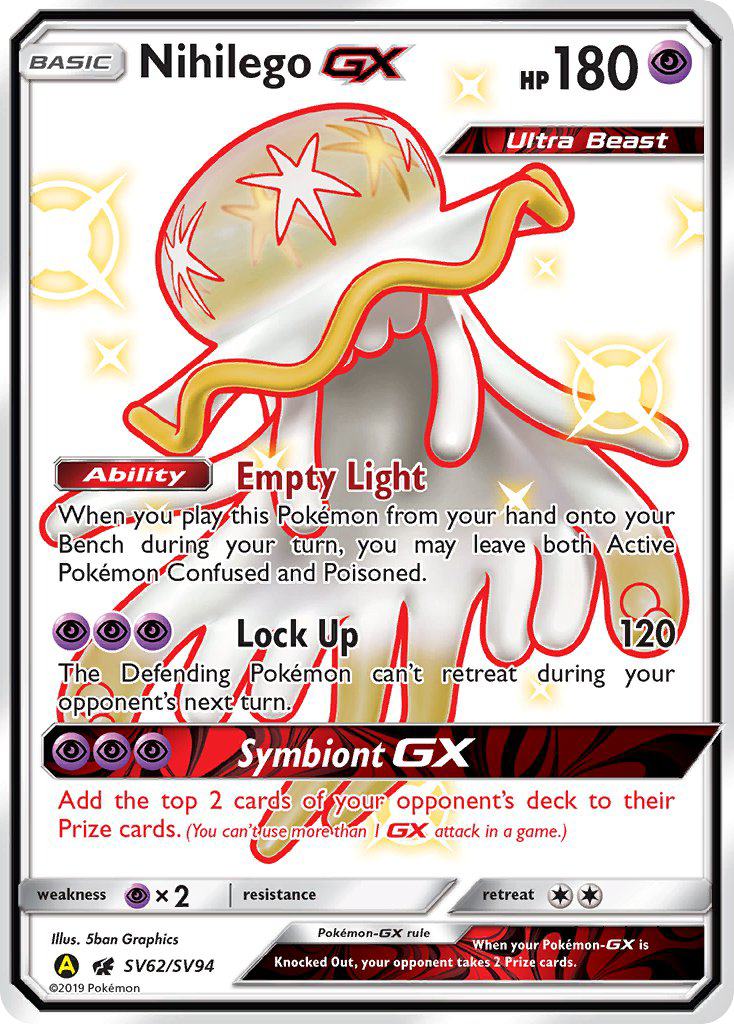 Nihilego GX (SV62/SV94) [Sun & Moon: Hidden Fates - Shiny Vault] | All Aboard Games