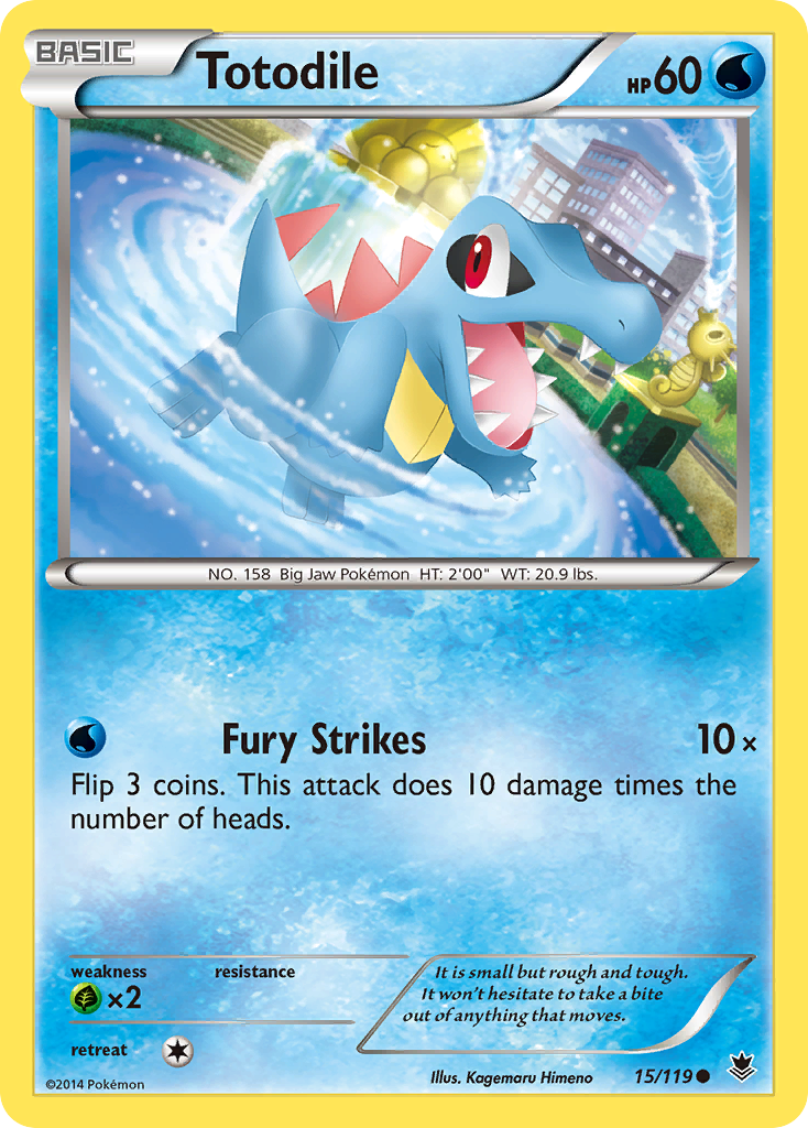 Totodile (15/119) [XY: Phantom Forces] | All Aboard Games