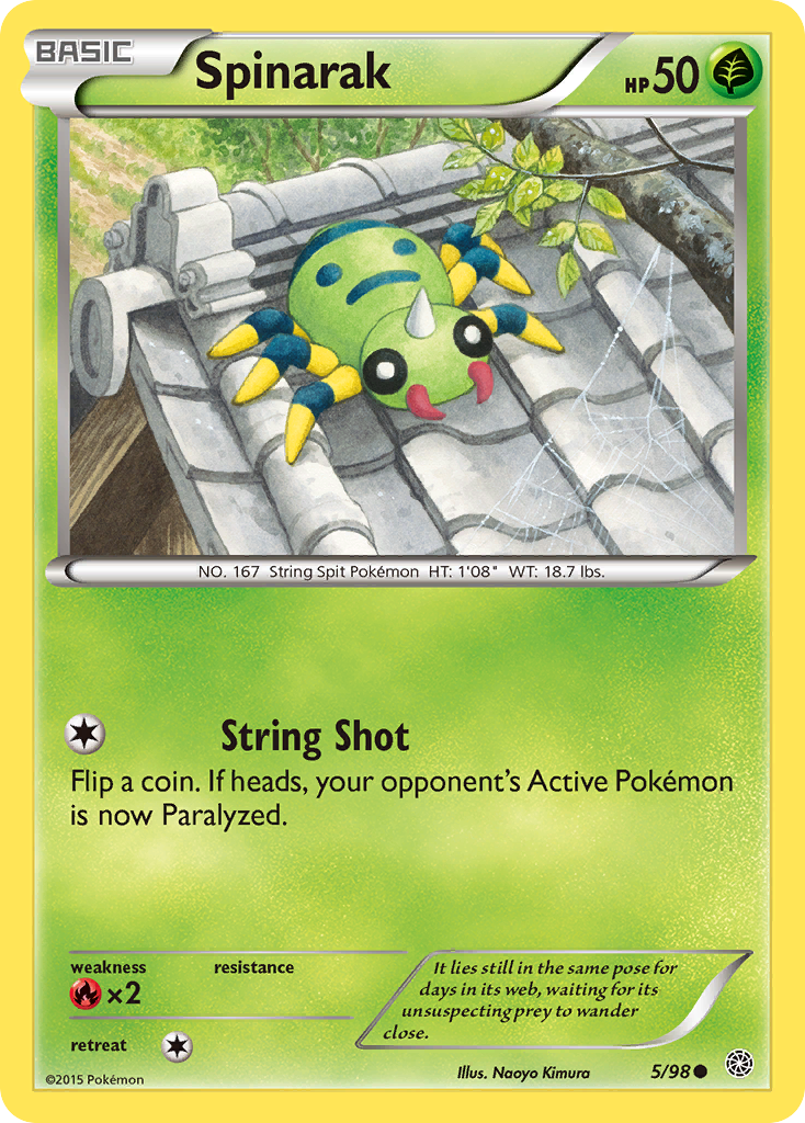 Spinarak (5/98) [XY: Ancient Origins] | All Aboard Games