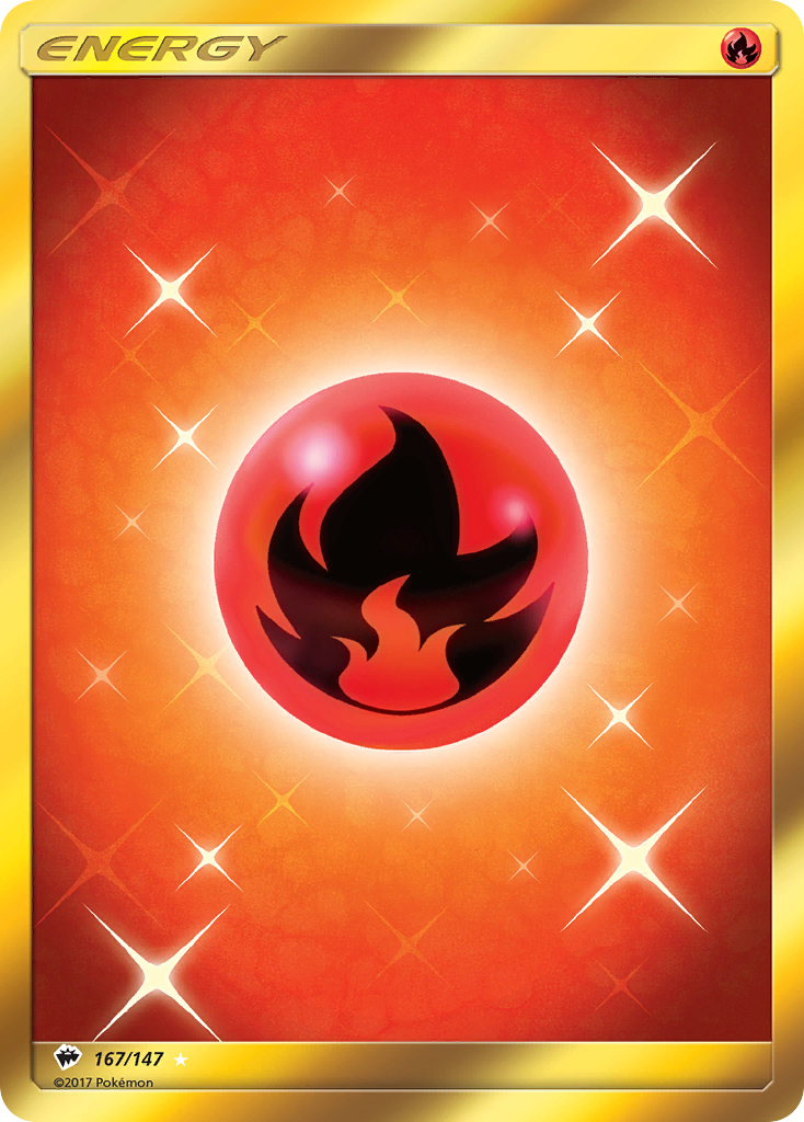 Fire Energy (167/147) [Sun & Moon: Burning Shadows] | All Aboard Games