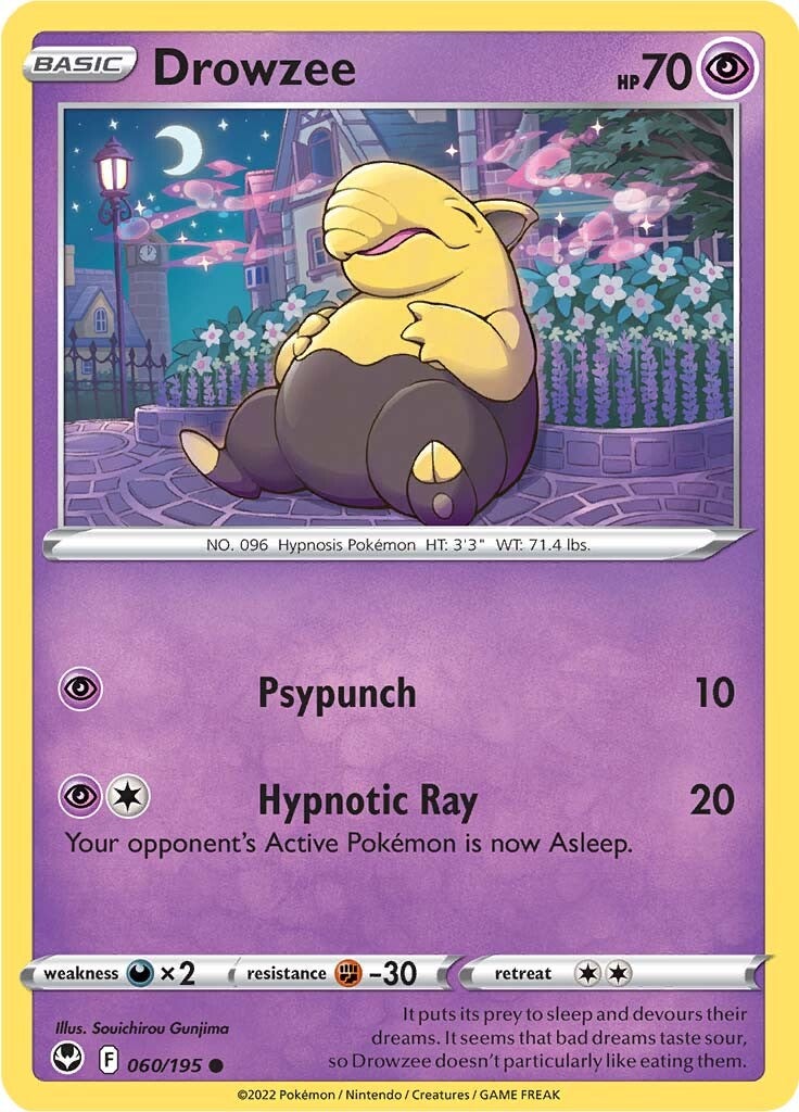 Drowzee (060/195) [Sword & Shield: Silver Tempest] | All Aboard Games