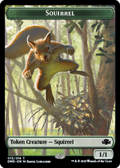 Goblin // Squirrel Double-Sided Token [Dominaria Remastered Tokens] | All Aboard Games