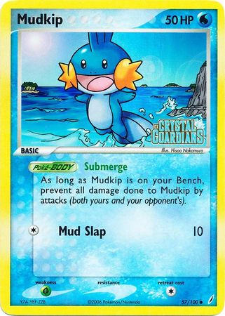 Mudkip (57/100) (Stamped) [EX: Crystal Guardians] | All Aboard Games