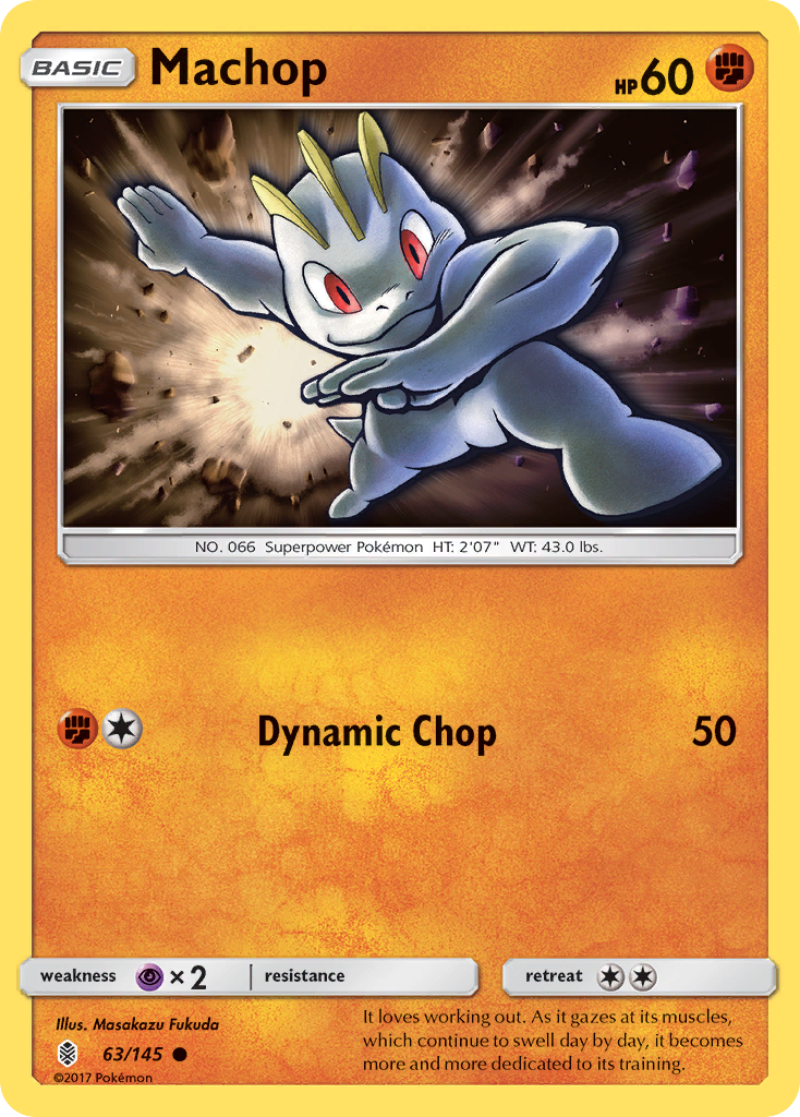 Machop (63/145) [Sun & Moon: Guardians Rising] | All Aboard Games