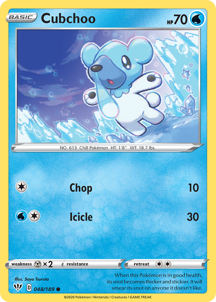 Cubchoo (048/189) [Sword & Shield: Darkness Ablaze] | All Aboard Games