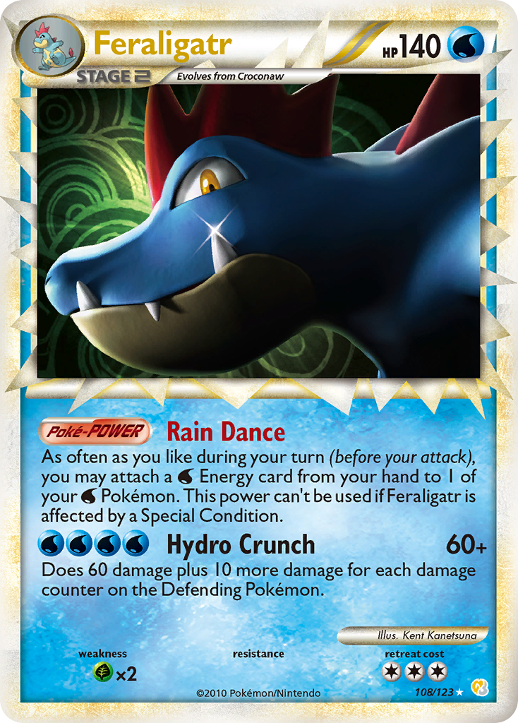 Feraligatr (108/123) [HeartGold & SoulSilver: Base Set] | All Aboard Games