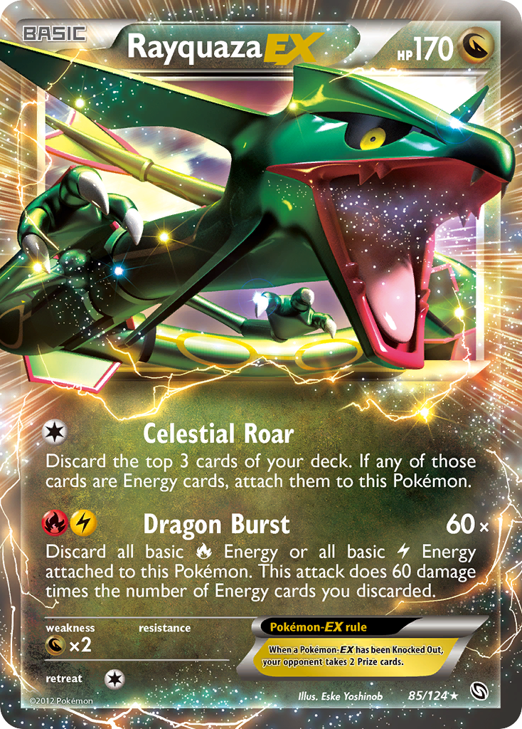 Rayquaza EX (85/124) [Black & White: Dragons Exalted] | All Aboard Games