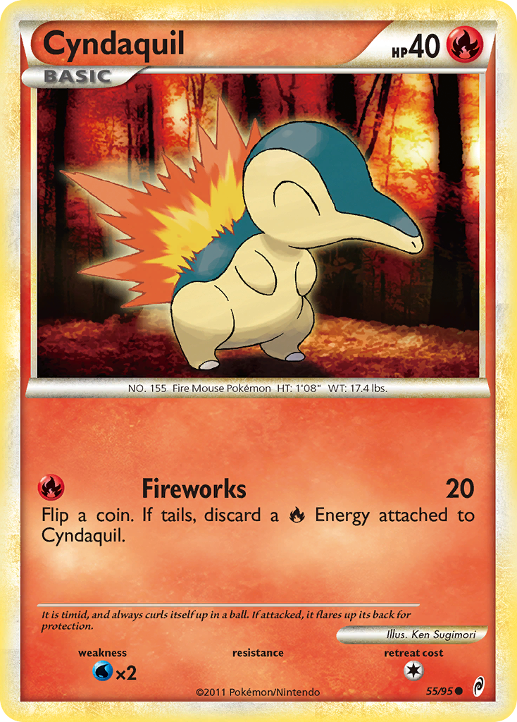 Cyndaquil (55/95) [HeartGold & SoulSilver: Call of Legends] | All Aboard Games