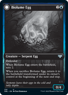 Biolume Egg // Biolume Serpent [Innistrad: Double Feature] | All Aboard Games