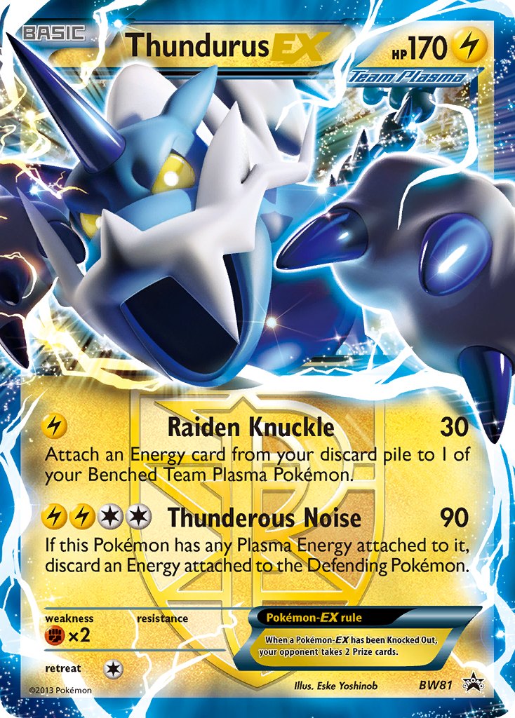 Thundurus EX (BW81) [Black & White: Black Star Promos] | All Aboard Games