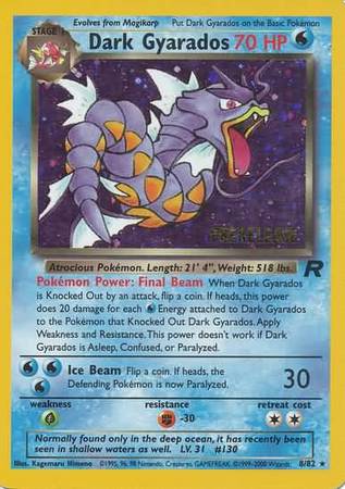 Dark Gyarados (8/82) (Prerelease Promo) [Team Rocket Unlimited] | All Aboard Games