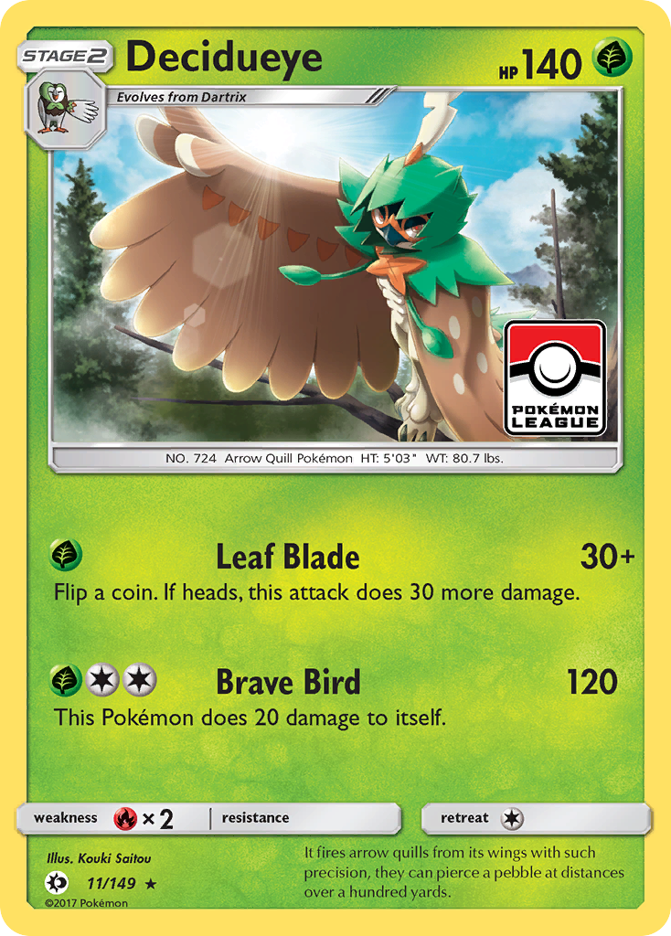 Decidueye (11/149) [Sun & Moon: Base Set] | All Aboard Games