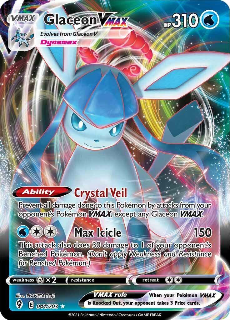 Glaceon VMAX (041/203) [Sword & Shield: Evolving Skies] | All Aboard Games