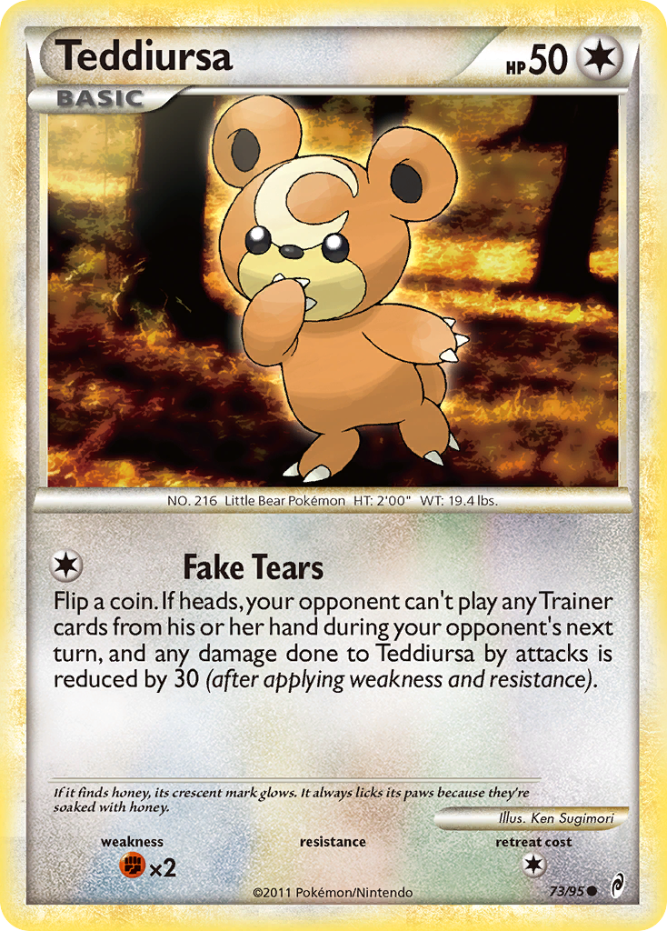 Teddiursa (73/95) [HeartGold & SoulSilver: Call of Legends] | All Aboard Games