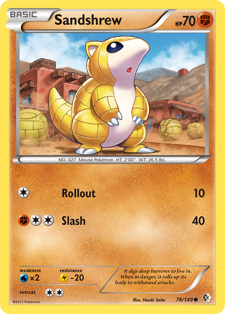 Sandshrew (78/149) [Black & White: Boundaries Crossed] | All Aboard Games