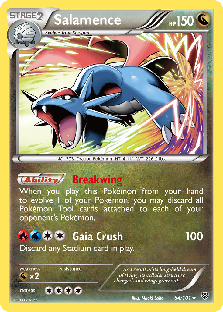 Salamence (64/101) [Black & White: Plasma Blast] | All Aboard Games