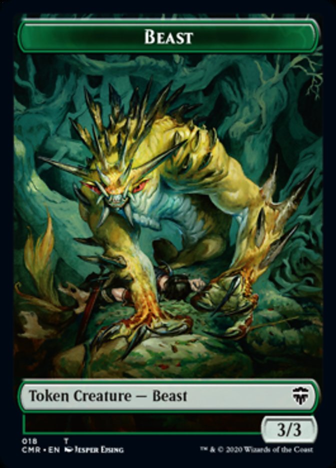 Beast (18) // Beast Token (19) [Commander Legends Tokens] | All Aboard Games