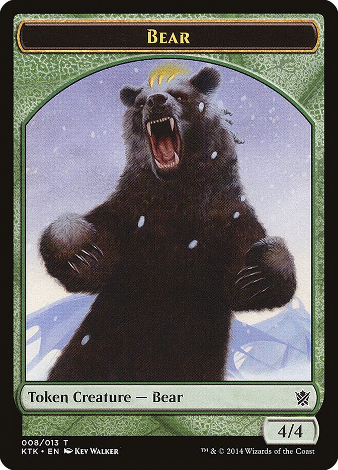Bear [Khans of Tarkir Tokens] | All Aboard Games