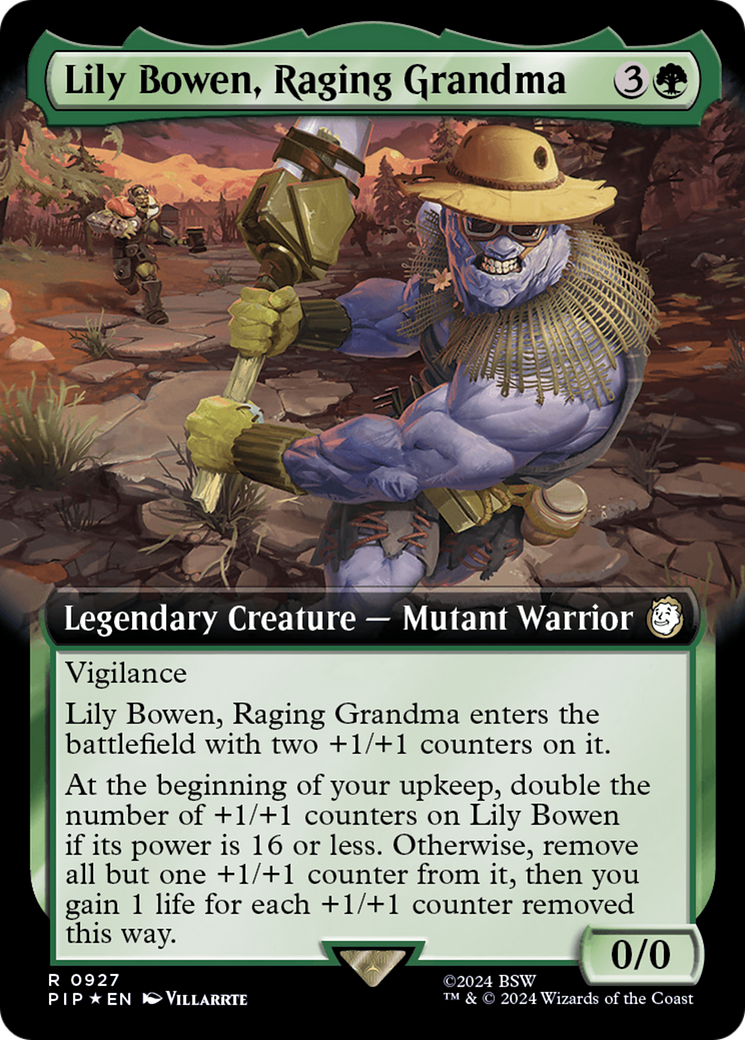 Lily Bowen, Raging Grandma (Extended Art) (Surge Foil) [Fallout] | All Aboard Games