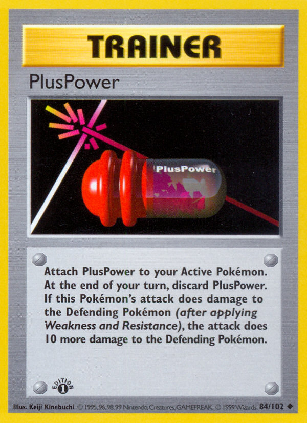 PlusPower (84/102) (Shadowless) [Base Set 1st Edition] | All Aboard Games