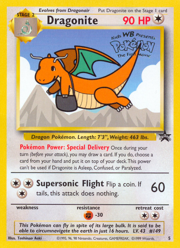 Dragonite (5) [Wizards of the Coast: Black Star Promos] | All Aboard Games