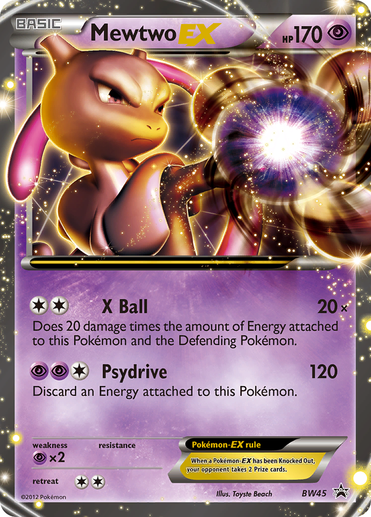 Mewtwo EX (BW45) [Black & White: Black Star Promos] | All Aboard Games