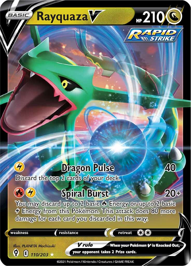 Rayquaza V (110/203) [Sword & Shield: Evolving Skies] | All Aboard Games