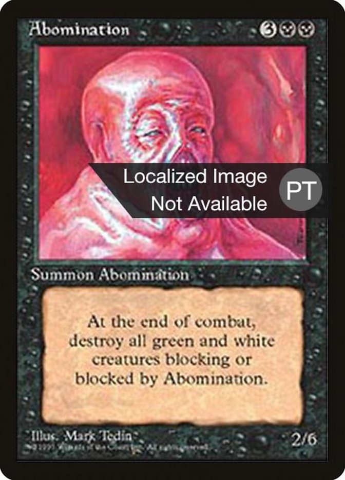 Abomination [Fourth Edition (Foreign Black Border)] | All Aboard Games