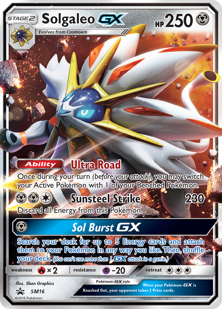 Solgaleo GX (SM16) [Sun & Moon: Black Star Promos] | All Aboard Games