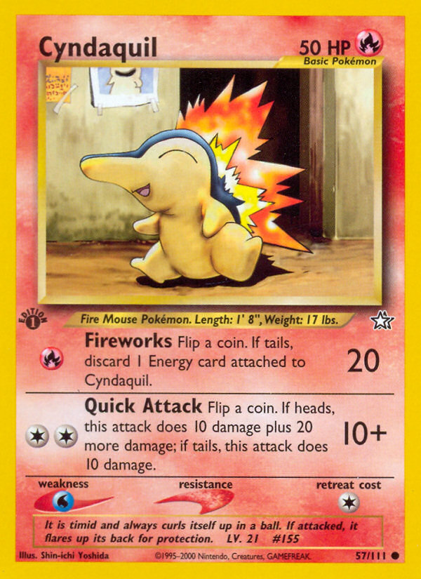 Cyndaquil (57/111) [Neo Genesis 1st Edition] | All Aboard Games