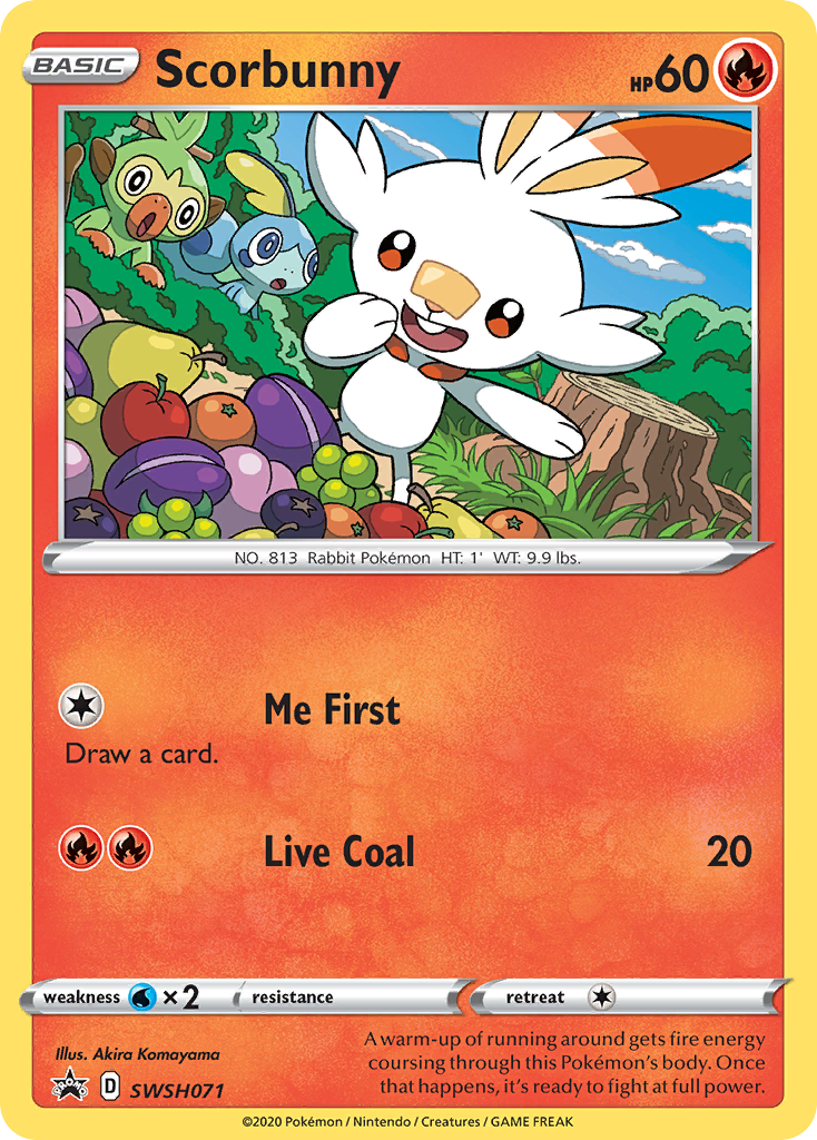 Scorbunny (SWSH071) [Sword & Shield: Black Star Promos] | All Aboard Games