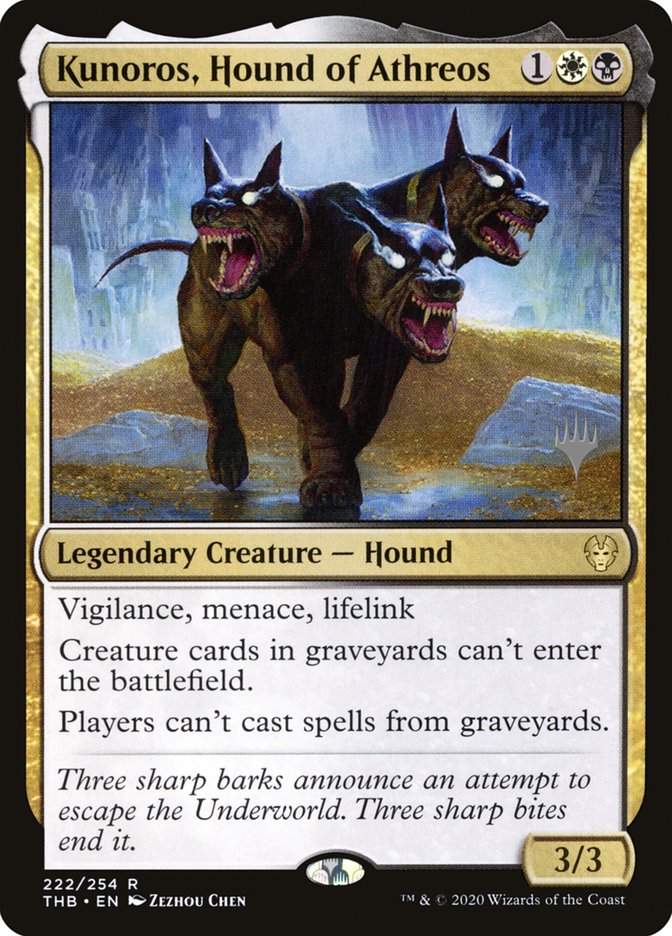 Kunoros, Hound of Athreos (Promo Pack) [Theros Beyond Death Promos] | All Aboard Games