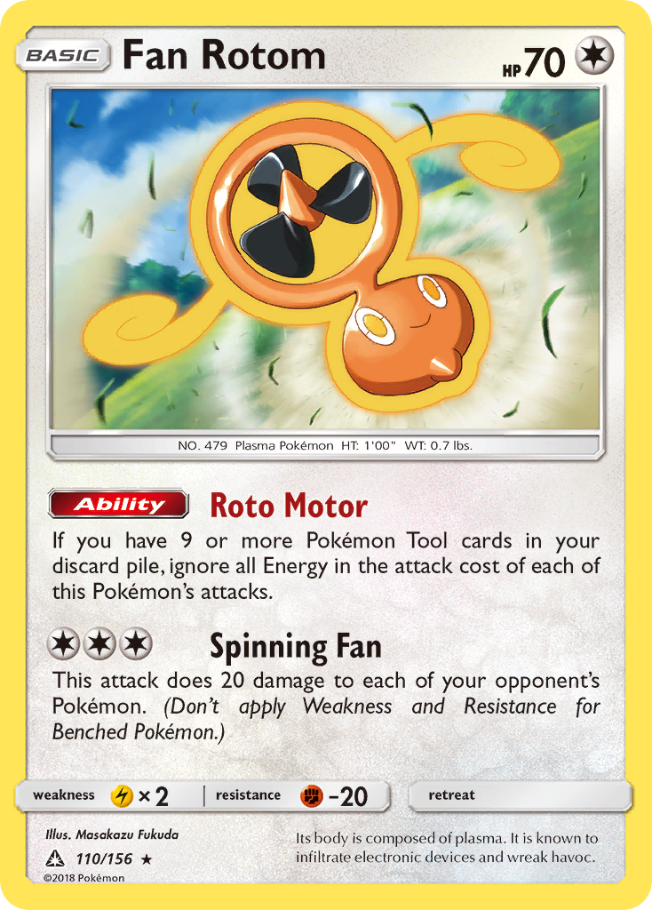 Fan Rotom (110/156) [Sun & Moon: Ultra Prism] | All Aboard Games