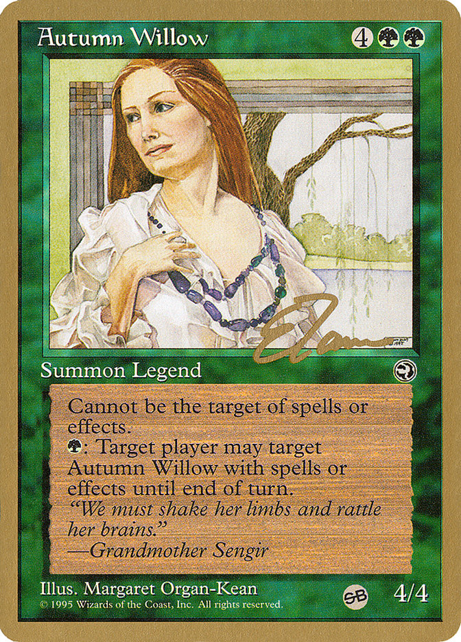 Autumn Willow (Eric Tam) (SB) [Pro Tour Collector Set] | All Aboard Games