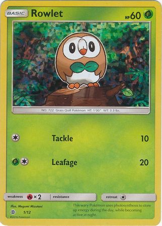 Rowlet (1/12) [McDonald's Promos: 2017 Collection] | All Aboard Games