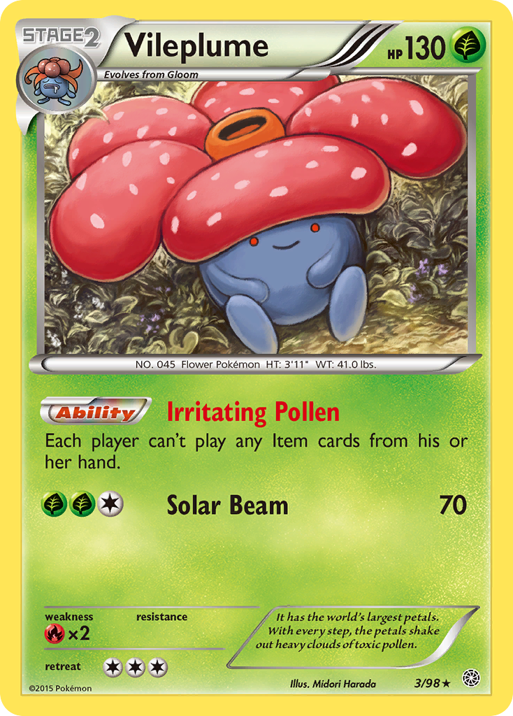 Vileplume (3/98) [XY: Ancient Origins] | All Aboard Games