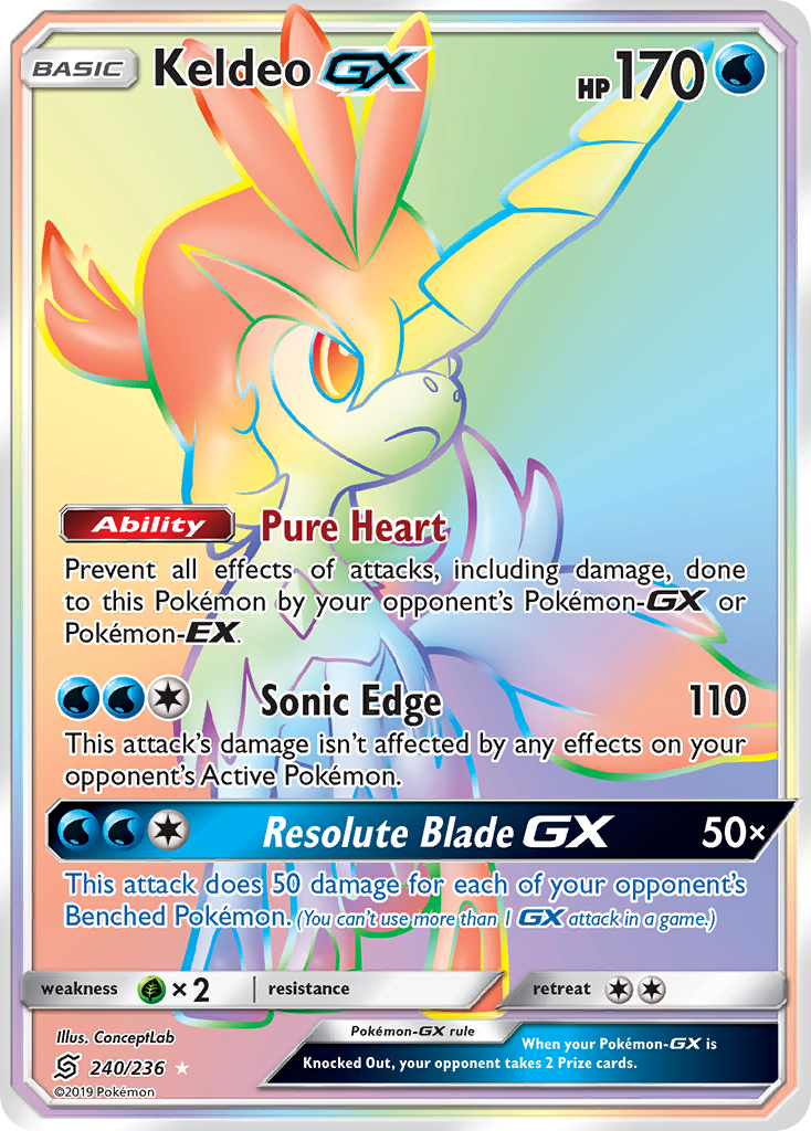 Keldeo GX (240/236) [Sun & Moon: Unified Minds] | All Aboard Games