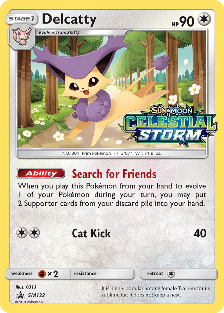 Delcatty (SM132) [Sun & Moon: Black Star Promos] | All Aboard Games