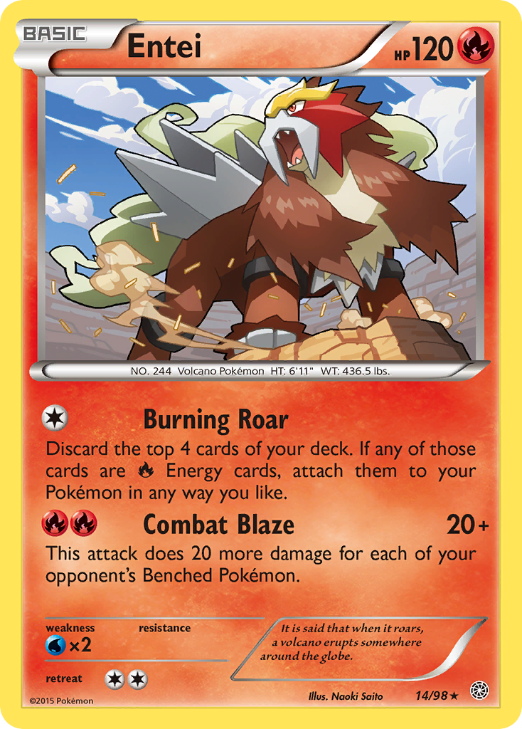 Entei (14/98) [XY: Ancient Origins] | All Aboard Games