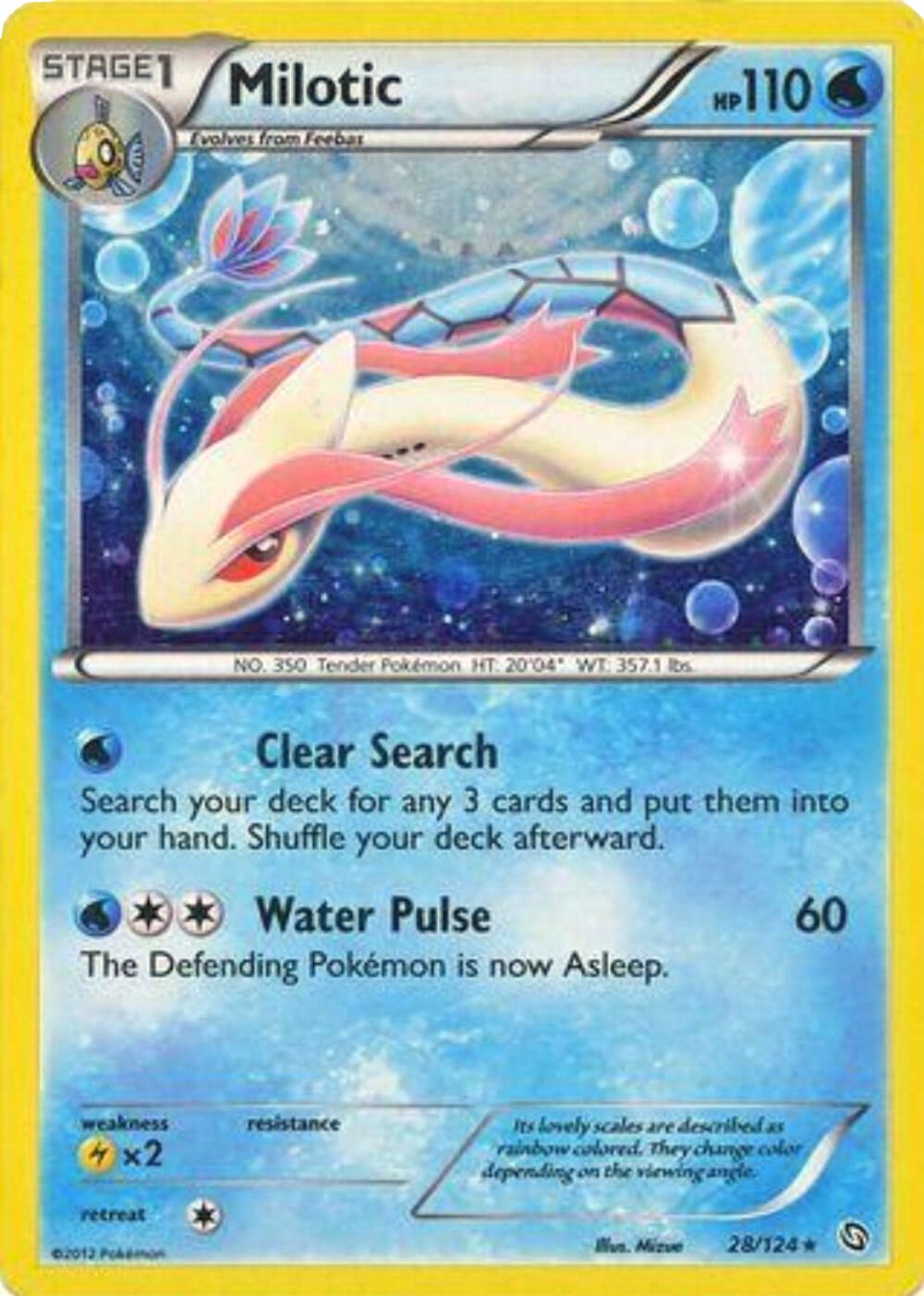 Milotic (28/124) (Cosmos Holo) [Black & White: Dragons Exalted] | All Aboard Games