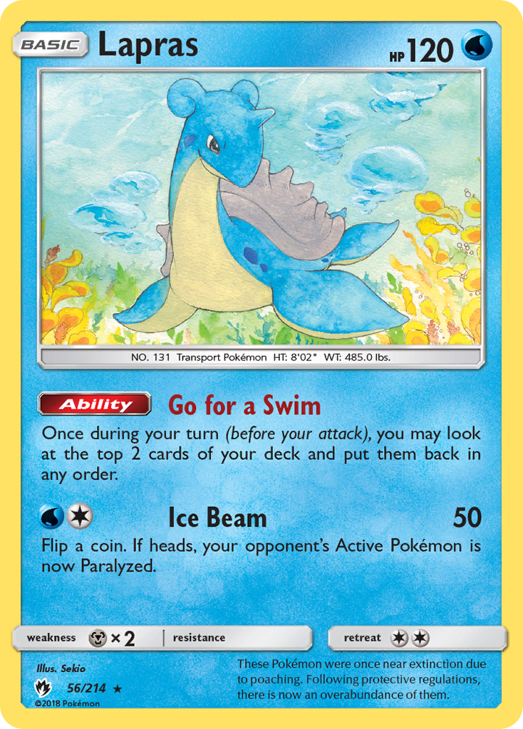 Lapras (56/214) [Sun & Moon: Lost Thunder] | All Aboard Games