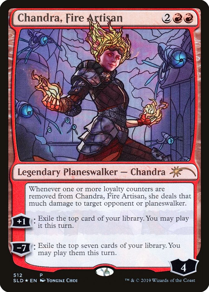 Chandra, Fire Artisan (Stained Glass) [Secret Lair Drop Promos] | All Aboard Games