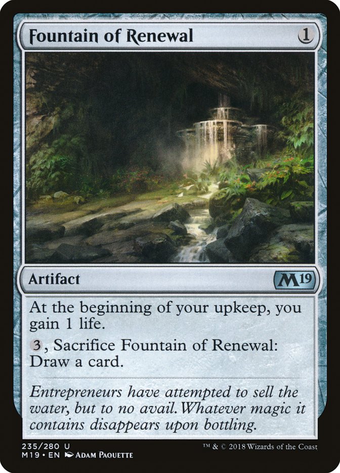 Fountain of Renewal [Core Set 2019] | All Aboard Games