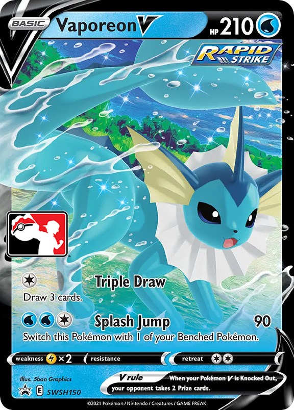 Vaporeon V (SWSH150) [Prize Pack Series One] | All Aboard Games
