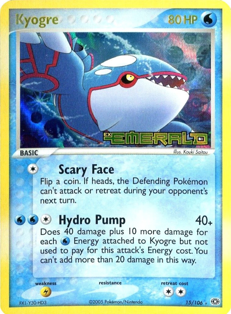 Kyogre (15/106) (Stamped) [EX: Emerald] | All Aboard Games