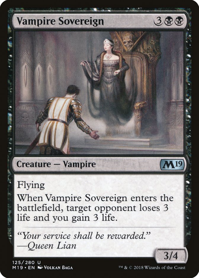 Vampire Sovereign [Core Set 2019] | All Aboard Games