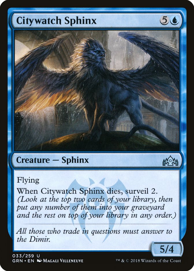 Citywatch Sphinx [Guilds of Ravnica] | All Aboard Games