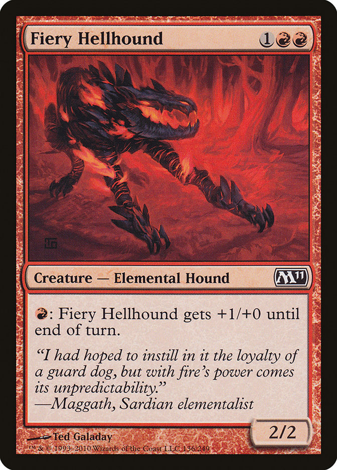 Fiery Hellhound [Magic 2011] | All Aboard Games