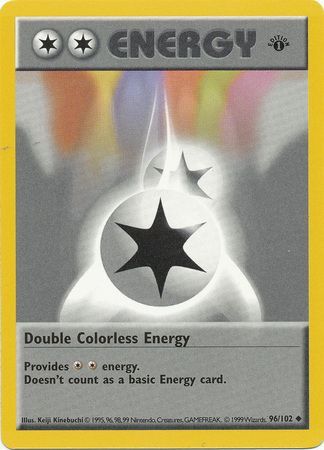 Double Colorless Energy (96/102) (Shadowless) [Base Set 1st Edition] | All Aboard Games